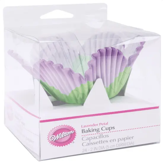 Wilton Fancy Standard Baking Cups 24/Pkg-Petal Lavender {1}