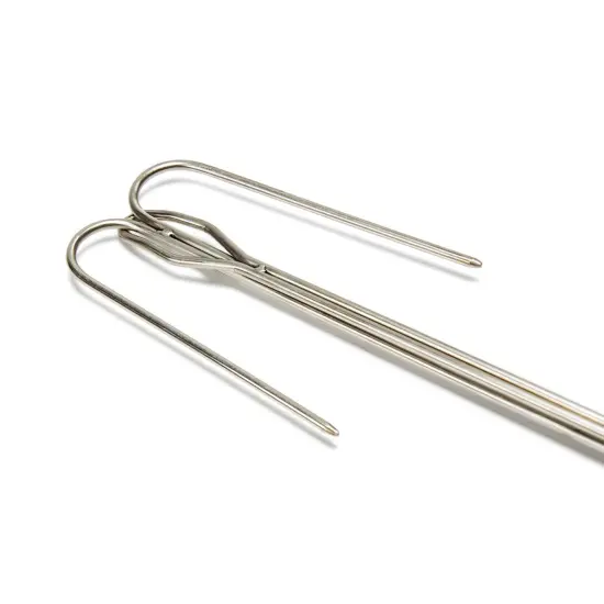 Petromax Campfire Roasting Stick Skewer with Adjustable Handle Bent Prongs LS2, Extends up to 36 inches {4}