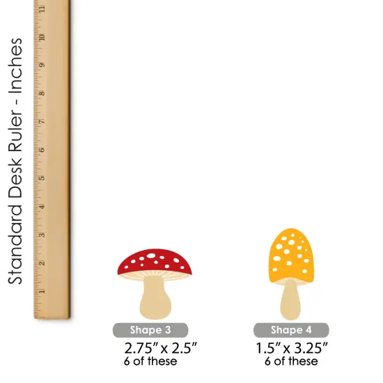Big Dot of Happiness Wild Mushrooms - DIY Shaped Red Toadstool Party Cut-Outs - 24 Count {7}