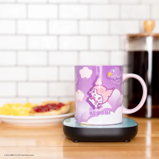 Uncanny Brands Hello Kitty and Friends Kuromi Coffee Mug with Electric Mug Warmer {4}