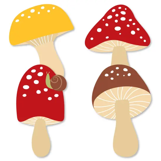 Big Dot of Happiness Wild Mushrooms - Mushroom Decorations DIY Red Toadstool Party Essentials - Set of 20 {3}