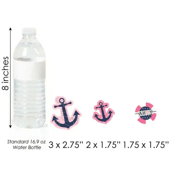 Big Dot of Happiness Ahoy - Nautical Girl - DIY Shaped Baby Shower or Birthday Party Cut-Outs - 24 Count {6}
