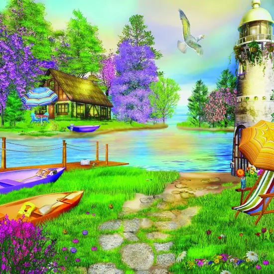 Sunsout Seagull Bay 1000 pc Jigsaw Puzzle 66510 {1}