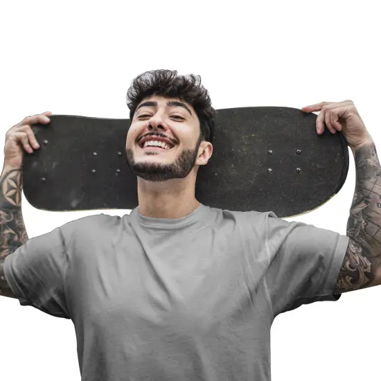 Basic Unisex Short Sleeve Crew Classic Fit Tees | RADYAN&reg; White {6}