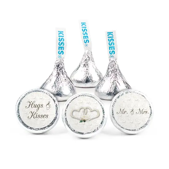 324ct Wedding Stickers for Hershey's Kisses Candy Favors for Guests - By Just Candy {1}