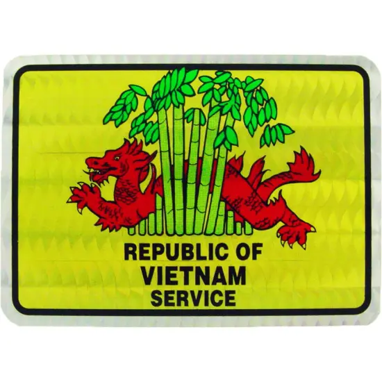Republic of Vietnam Service Sticker 2-3/4"X4" {1}