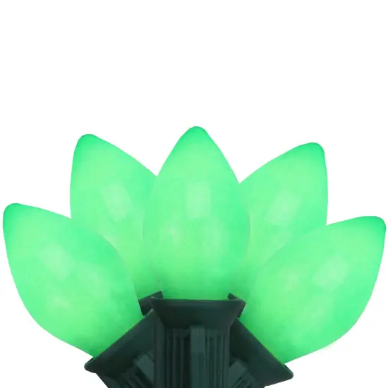Northlight Opaque C7 Christmas String Lights - Green - 24' Green Wire - 25ct {1}