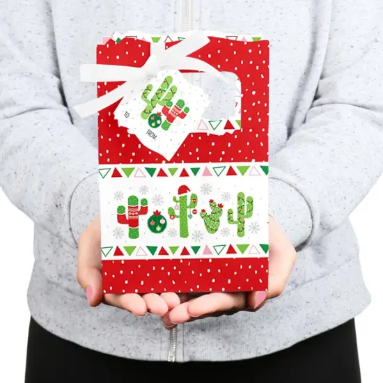 Big Dot of Happiness Merry Cactus - Christmas Cactus Party Favor Boxes - Set of 12 {6}