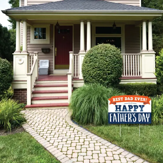 Big Dot of Happiness Happy Father's Day - We Love Dad Party Yard Sign Lawn Decorations - Best Dad Ever Party Yardy Sign {4}