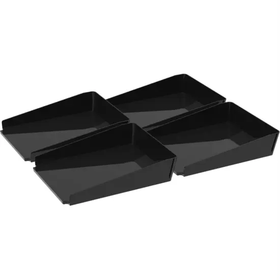 Modern Gloss Letter Tray, Black (Case of 4) {1}