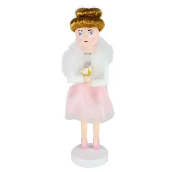 Northlight 14" Pink Wooden Christmas Nutcracker Ballerina {1}