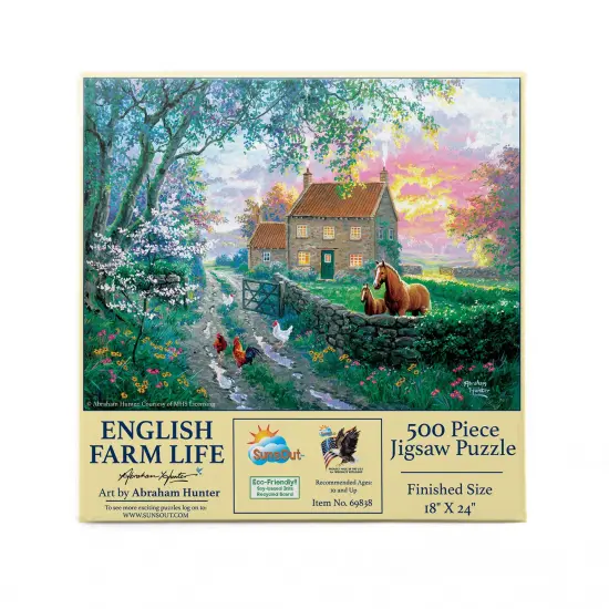 Sunsout English Farm Life 500 pc Jigsaw Puzzle 69838 {4}