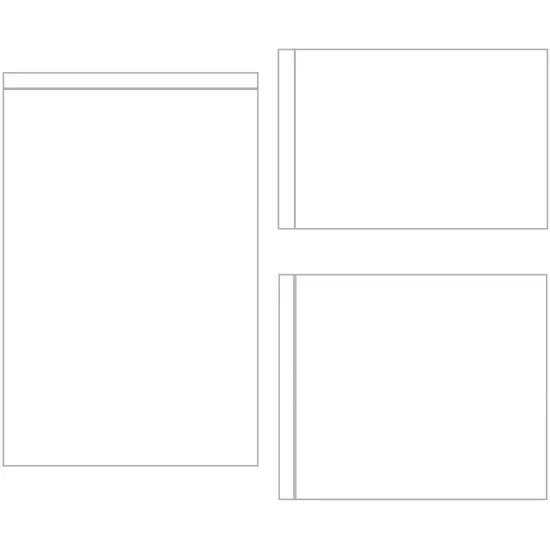 Simple Stories Sn@p! Photo Flips For 6"X8" Binders 12/Pkg-Variety - 4 Each Of 4"X6", 4"X4" & 3"X4" {2}