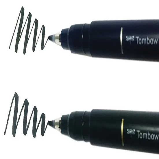 Tombow Fudenosuke Brush Pens 2/Pkg-Black {6}
