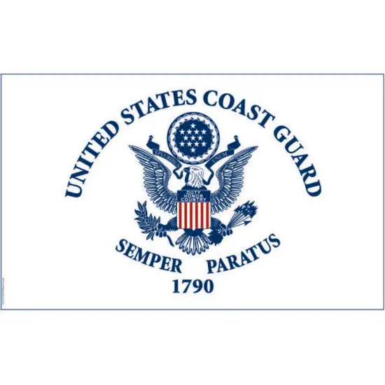 Patriotic 1790 United States Coast Guard Semper Paratus Flag (3ft x 5ft) {1}