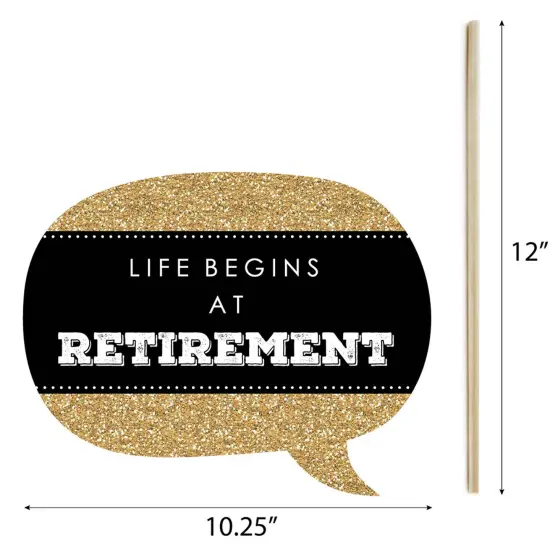 Big Dot of Happiness Happy Retirement - Retirement Party Photo Booth Props Kit - 20 Count {7}