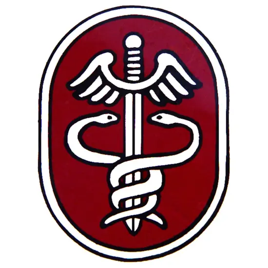 U.S. Army Health Services Sticker 3-1/4" {1}