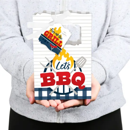 Big Dot of Happiness Fire Up the Grill - Summer BBQ Picnic Party Favor Boxes - Set of 12 {6}