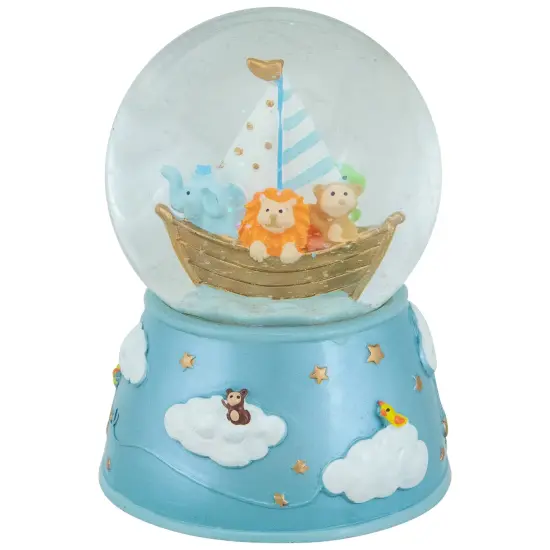 Northlight 5" Children's Blue Sleepy Time Musical Snow Globe {1}