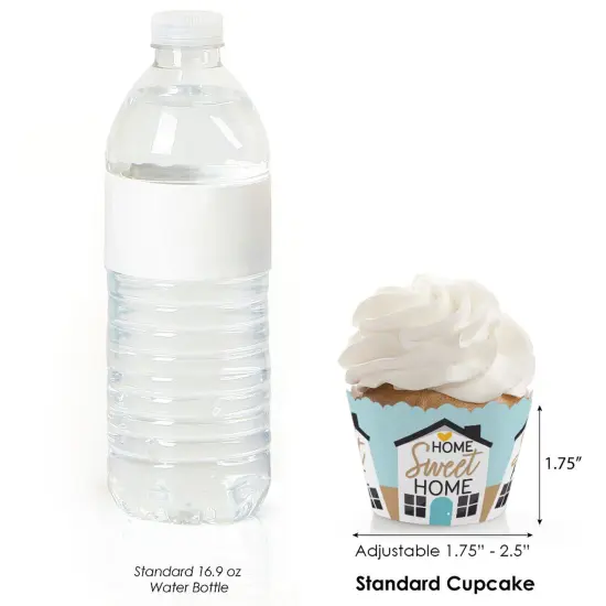 Big Dot of Happiness Welcome Home Housewarming - New Sweet Home Decorations - Party Cupcake Wrappers - Set of 12 {4}