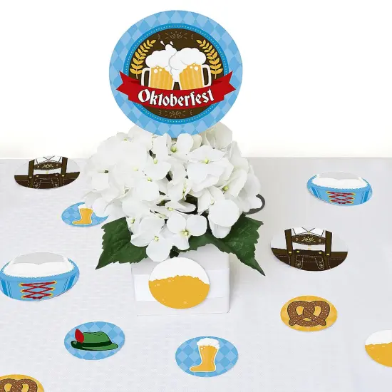 Big Dot of Happiness Oktoberfest - German Beer Festival Giant Circle Confetti - Party Decorations - Large Confetti 27 Count {7}