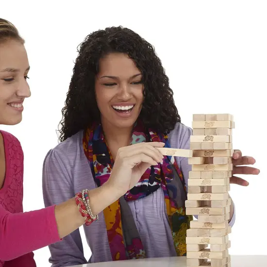 Hasbro HSBA2120 Classic Wood Stacking Jenga Game Ages 6 and Up {4}