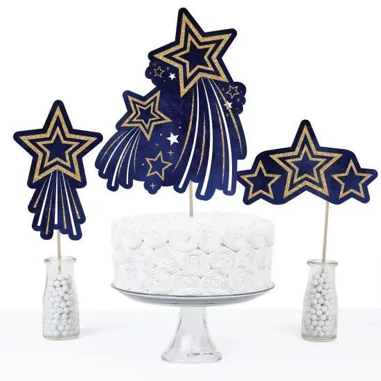 Big Dot of Happiness Starry Skies - Gold Celestial Party Centerpiece Sticks - Table Toppers - Set of 15 {4}