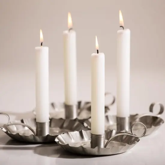 10" White Dripless Candles (Pack of 12) {1}