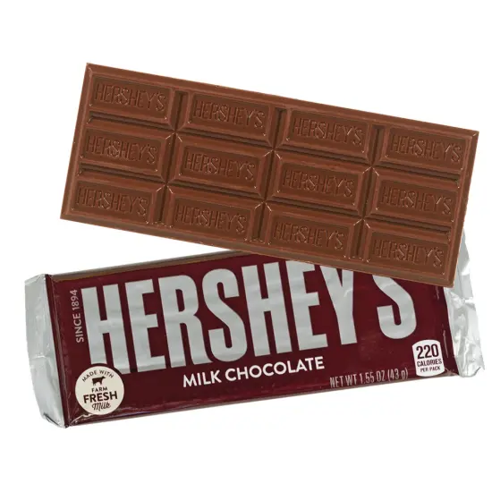 Mother's Day Candy Gift - Hershey's Chocolate Bar Gift Box (8 bars/box) - Pink - By Just Candy {3}