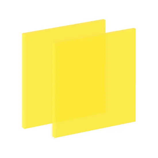 Fluorescent Yellow Cast Acrylic Gloss 1/8" (5" x 10") {1}