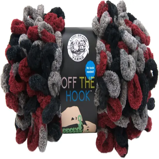(Pack of 3) Lion Brand Off The Hook Yarn-Dark & Stormy {1}