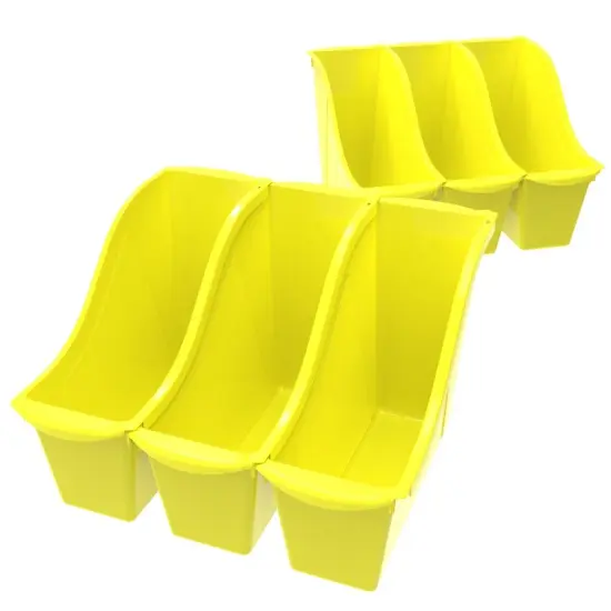 Small Book Bin, Yellow (Case of 6) {1}