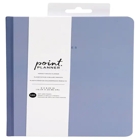 AC Point Planner Perfect Bound Planner 6"X8"-Blue - Dot Grid - 120 Sheets {1}