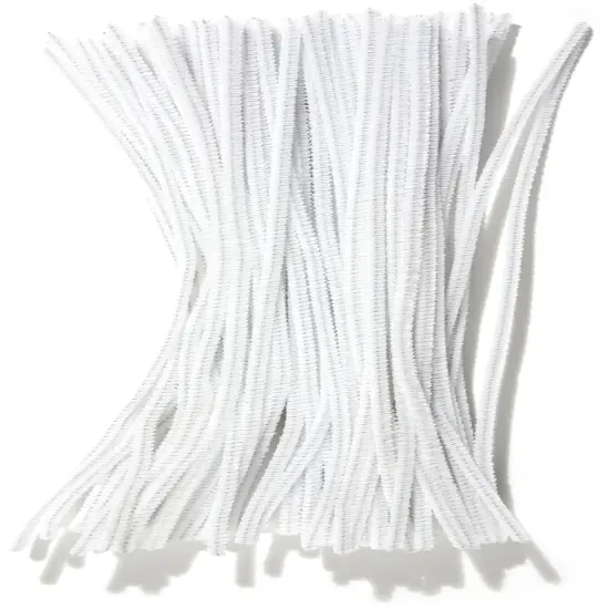 CousinDIY Chenille Stems 3mmx12" 100/Pkg-White {2}