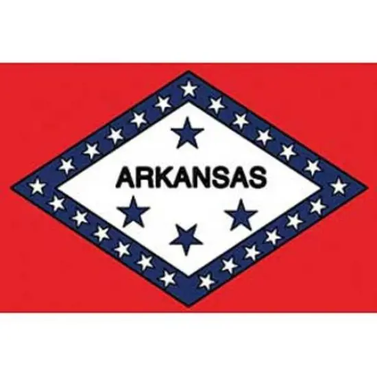 Arkansas Flag On Stick 4" x 6" {1}
