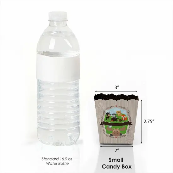 Big Dot of Happiness Woodland Creatures - Party Mini Favor Boxes - Baby Shower or Birthday Party Treat Candy Boxes - Set of 12 {4}