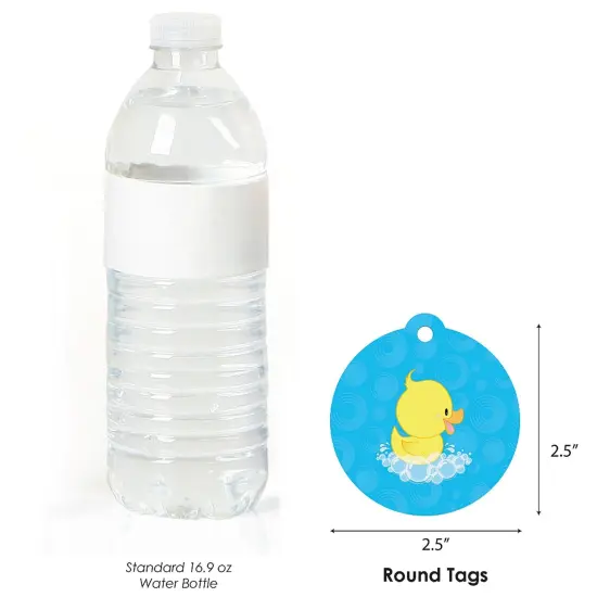 Big Dot of Happiness Ducky Duck - Baby Shower or Birthday Party Favor Gift Tags (Set of 20) {4}