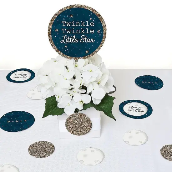 Big Dot of Happiness Twinkle Twinkle Little Star - Baby Shower or Birthday Party Giant Circle Confetti - Party Decorations - Large Confetti 27 Count {7}