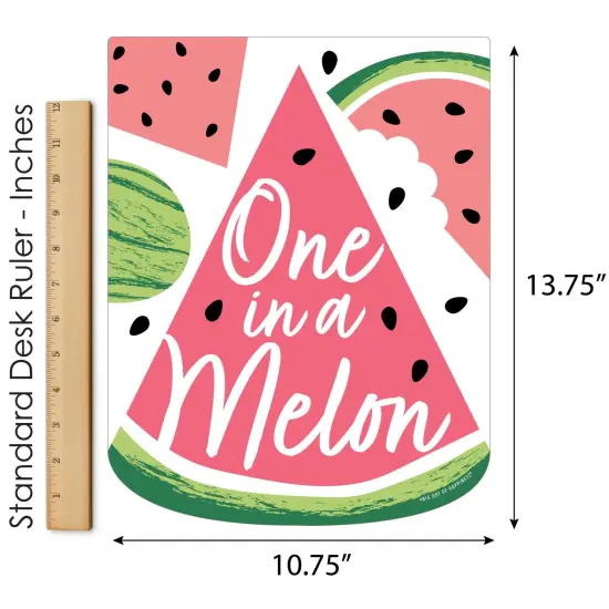 Big Dot of Happiness Sweet Watermelon - Outdoor Lawn Sign - Fruit Party Yard Sign - 1 Piece {6}