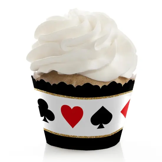Big Dot of Happiness Las Vegas - Casino Party Decorations - Party Cupcake Wrappers - Set of 12 {1}