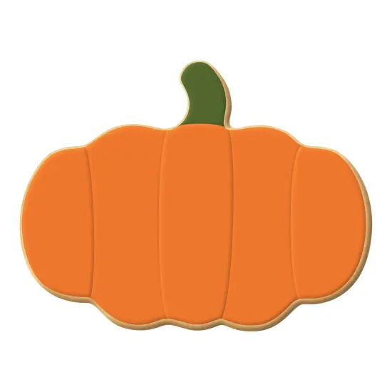 Flat Pumpkin Cookie Cutter 3.75 in B1576, CookieCutter.com, Tin Plated Steel, Handmade in the USA {3}