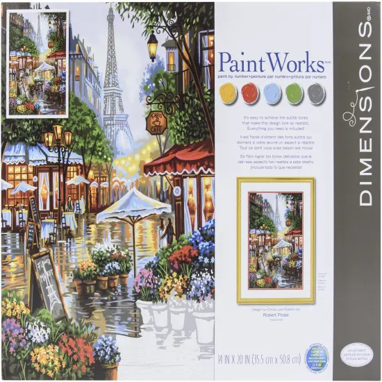 Paint Works Paint By Number Kit 14"X20"-Springtime In Paris {1}