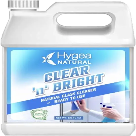 Hygea Natural Clear 'n' Bright - Natural Glass Cleaner (Ready to Use) Gallon {1}