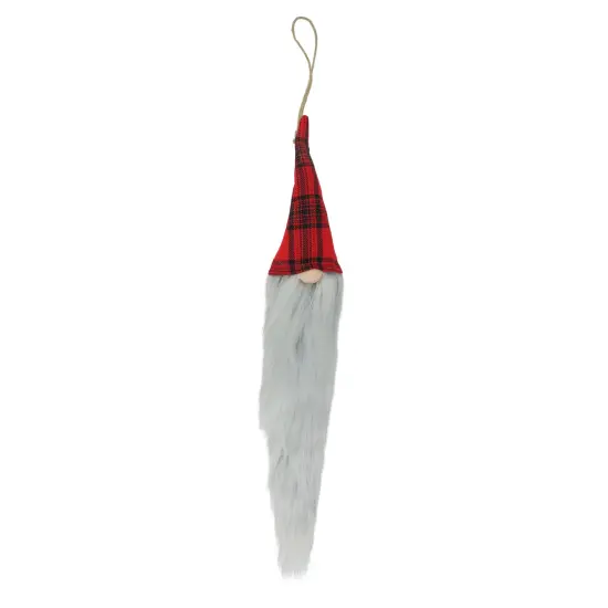 Northlight 20" Red and Black Plaid Hanging Christmas Gnome {1}