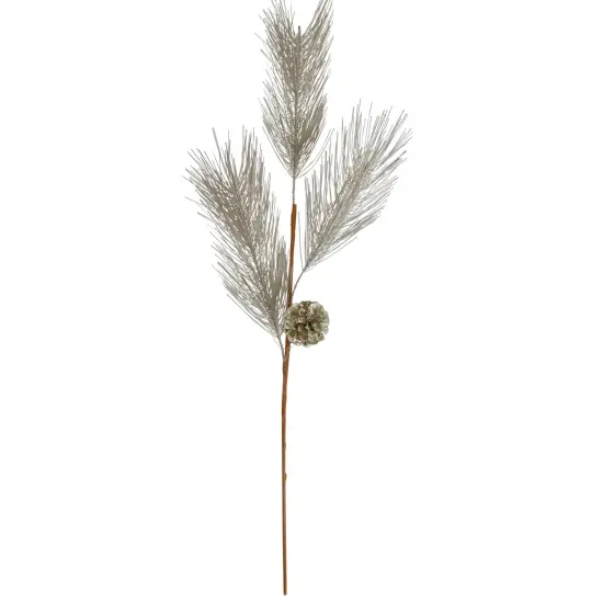 Northlight Pine Needles with Pinecones Artificial Christmas Spray - 29" - Gold {1}