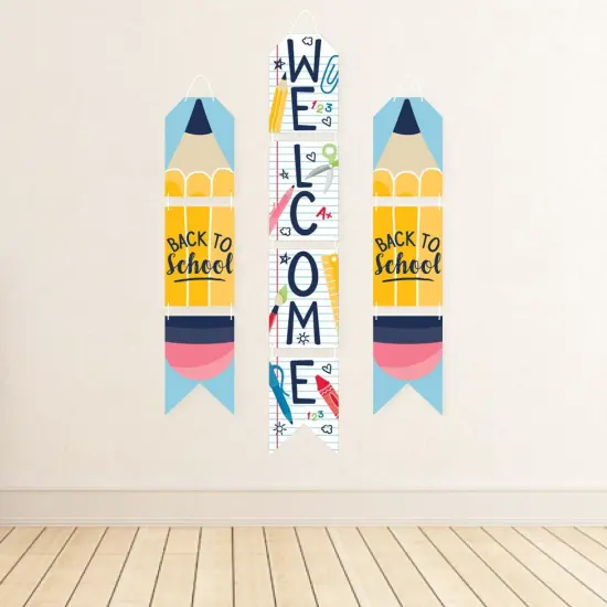 Big Dot of Happiness Back to School - Hanging Vertical Paper Door Banners - First Day of School Classroom Wall Decoration Kit - Indoor Door Decor {4}