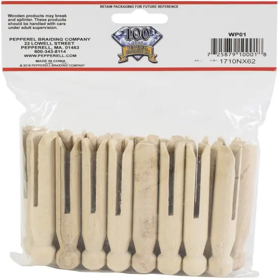 Pepperell Crafts Doll Pins 25/Pkg-3.75"X0.5" {2}