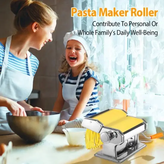 Pasta Maker Roller Machine Fettuccine Noodle Maker {6}