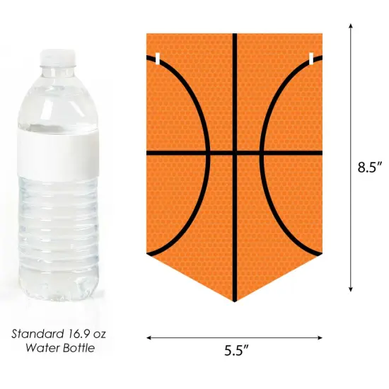 Big Dot of Happiness Nothin' but Net - Basketball - Baby Shower Bunting Banner - Sports Party Decorations - Welcome Baby {3}