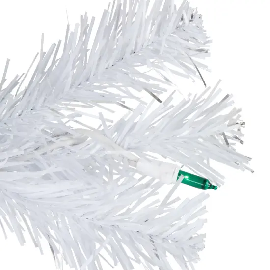 Northlight 3' Pre-Lit Medium White Pine Artificial Christmas Tree - Green Lights {6}